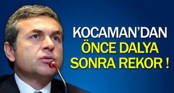 Kocaman'dan nce dalya sonra rekor